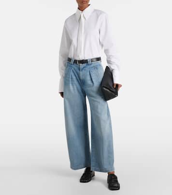 Cara twill cropped wide-leg pants | Citizens of Humanity