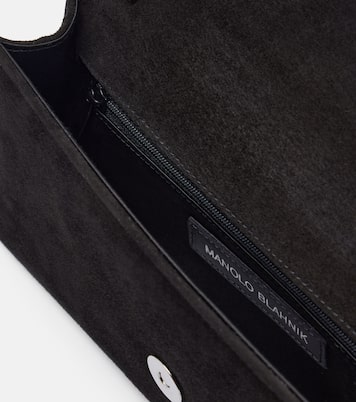 Pochette Maygot en daim | Manolo Blahnik