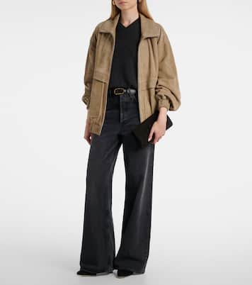 Pochette Maygot en daim | Manolo Blahnik