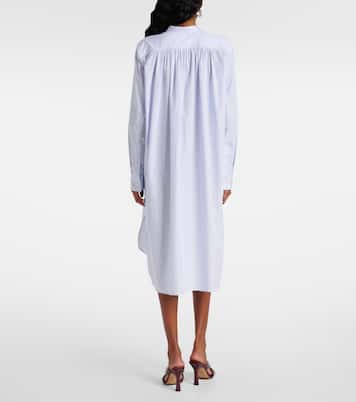 Striped cotton shirt dress | Bottega Veneta