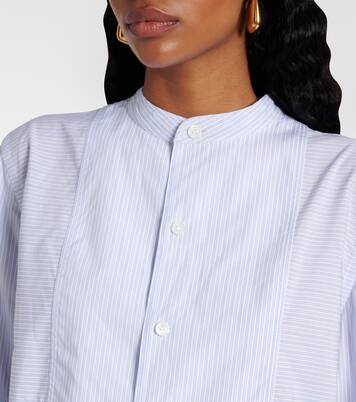 Striped cotton shirt dress | Bottega Veneta