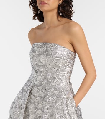 Bustier-Robe aus Jacquard | Monique Lhuillier