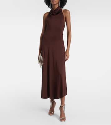 Sandalen Verity 100 aus Satin mit Kristallen | Jimmy Choo