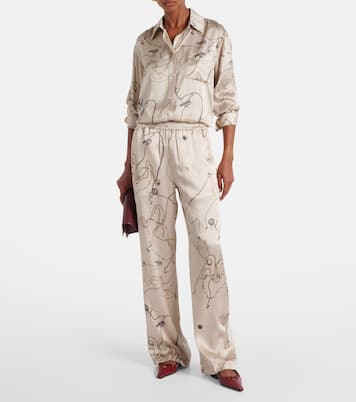 Slingback-Ballerinas aus Leder | Victoria Beckham