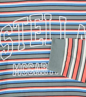 Logo striped cotton jersey top | Stella McCartney Kids