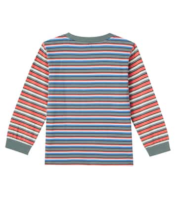 Logo striped cotton jersey top | Stella McCartney Kids