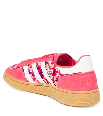 Handball Spezial floral suede-trimmed sneakers | Adidas Originals Kids