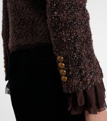 Audrina metallic tweed jacket | Veronica Beard