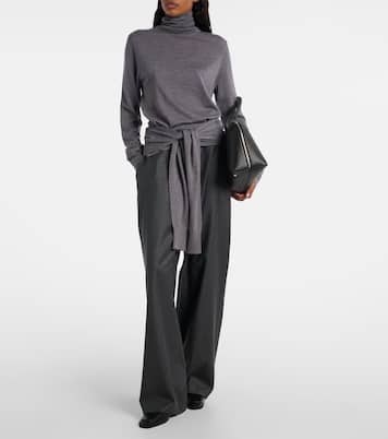 Rollkragenpullover aus Wolle und Seide | Toteme