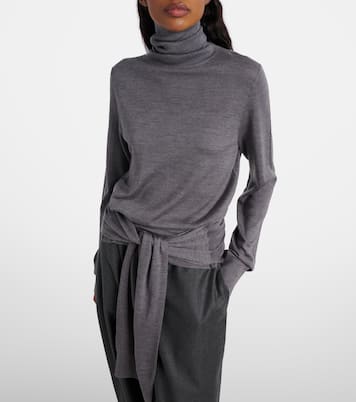 Rollkragenpullover aus Wolle und Seide | Toteme