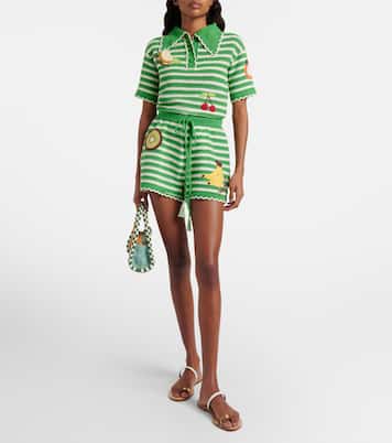 Bestickte Shorts aus Baumwolle | Alémais