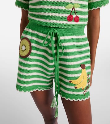 Bestickte Shorts aus Baumwolle | Alémais