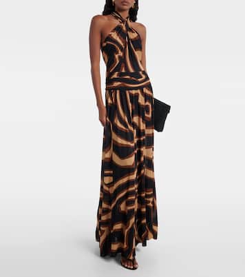 Bedrucktes Cocktailkleid aus einem Wollgemisch | Pucci