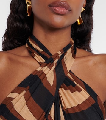 Bedrucktes Cocktailkleid aus einem Wollgemisch | Pucci