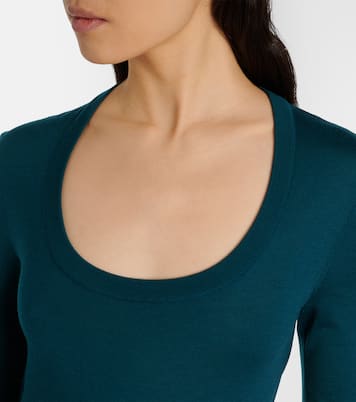 Ruffled wool-blend minidress | Alaïa