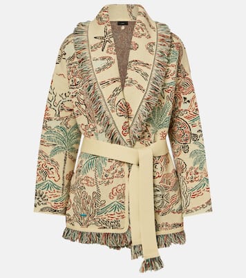 Sketched By The Sea wool cardigan | Alanui