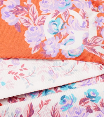 Printed silk twill scarf | Gucci