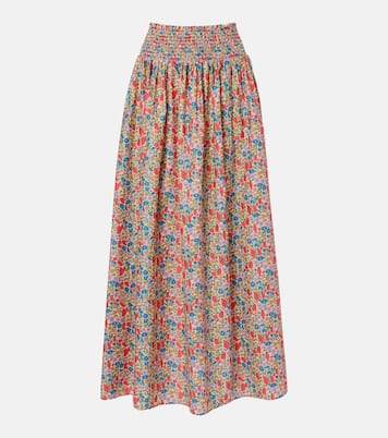 Millie floral cotton maxi skirt | Montce