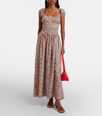 Millie floral cotton maxi skirt | Montce