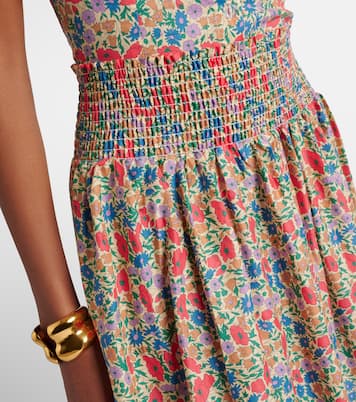 Millie floral cotton maxi skirt | Montce