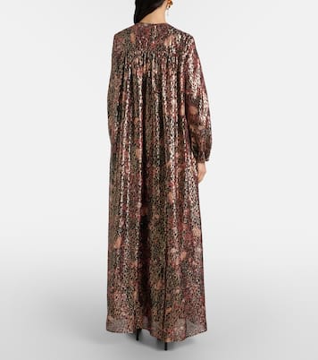 Robe longue Zinnia en soie mélangée | Max Mara
