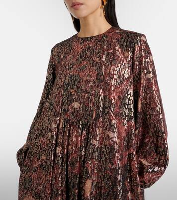 Robe longue Zinnia en soie mélangée | Max Mara