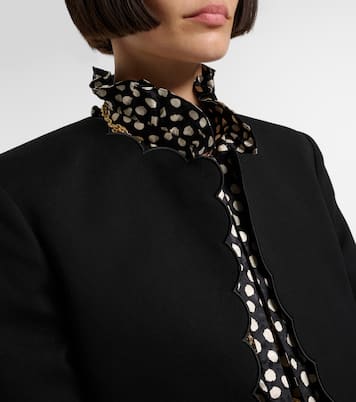 Chaqueta cropped de terciopelo de algodón | Chloé