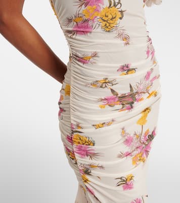 Floral-appliqué floral jersey maxi dress | Blumarine