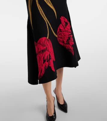 Floral jacquard midi dress | Erdem