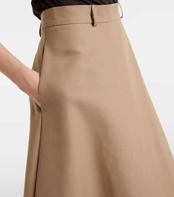 Cotton midi skirt | Róhe