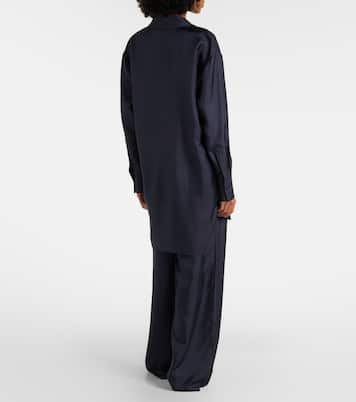 Silk straight pants | Róhe