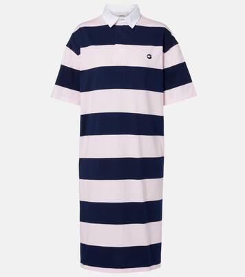 Striped cotton polo dress | Coperni