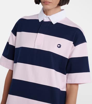 Striped cotton polo dress | Coperni