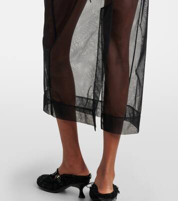 Bow-detail tulle midi skirt | Simone Rocha