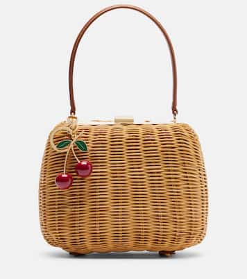 Borsa mini in rattan | Self-Portrait