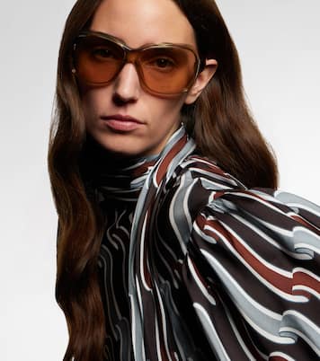 Gucci Script square sunglasses | Gucci