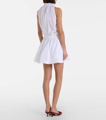 Gathered cotton miniskirt | Patou