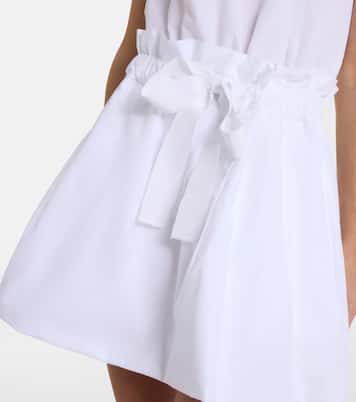 Gathered cotton miniskirt | Patou