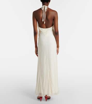 Luma halterneck maxi dress | Staud