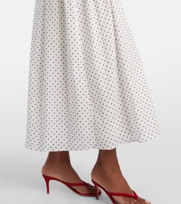 Edie polka-dot halterneck maxi dress | Posse
