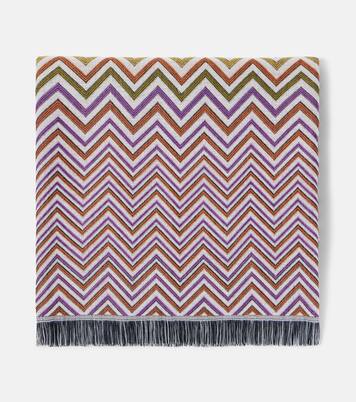Colcha Antwan en mezcla de lana con flecos | Missoni