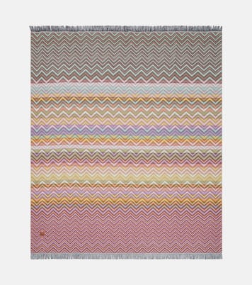 Colcha Antwan en mezcla de lana con flecos | Missoni