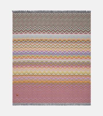 Colcha Antwan en mezcla de lana con flecos | Missoni