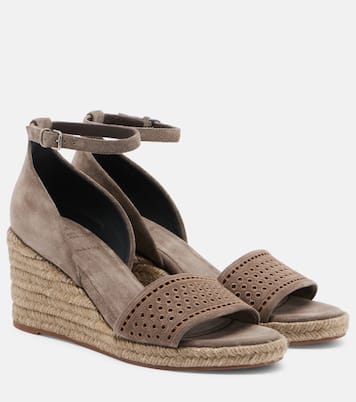 Suede espadrille wedges | Brunello Cucinelli