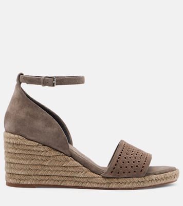Suede espadrille wedges | Brunello Cucinelli