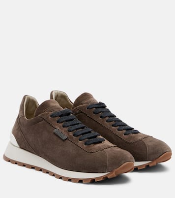 Monili suede sneakers | Brunello Cucinelli