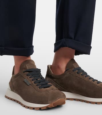 Monili suede sneakers | Brunello Cucinelli