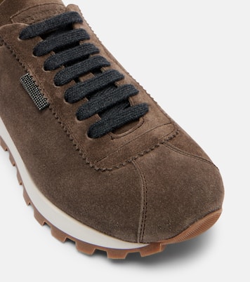 Monili suede sneakers | Brunello Cucinelli