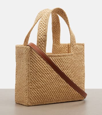 Paula's Ibiza embellished raffia tote bag | Loewe