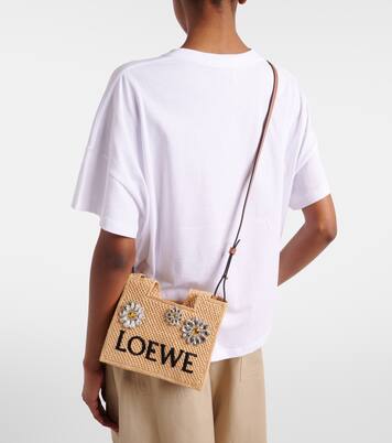 Paula's Ibiza embellished raffia tote bag | Loewe